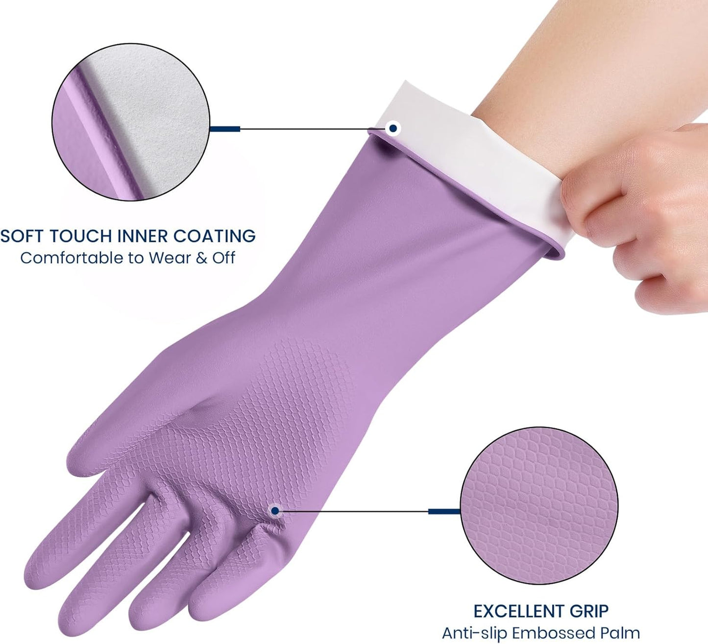 TerraHomeGoods® Rubber Cleaning Gloves