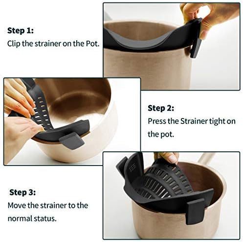 TerraHomeGoods® FlexiStrain Clip-On Silicone Strainer