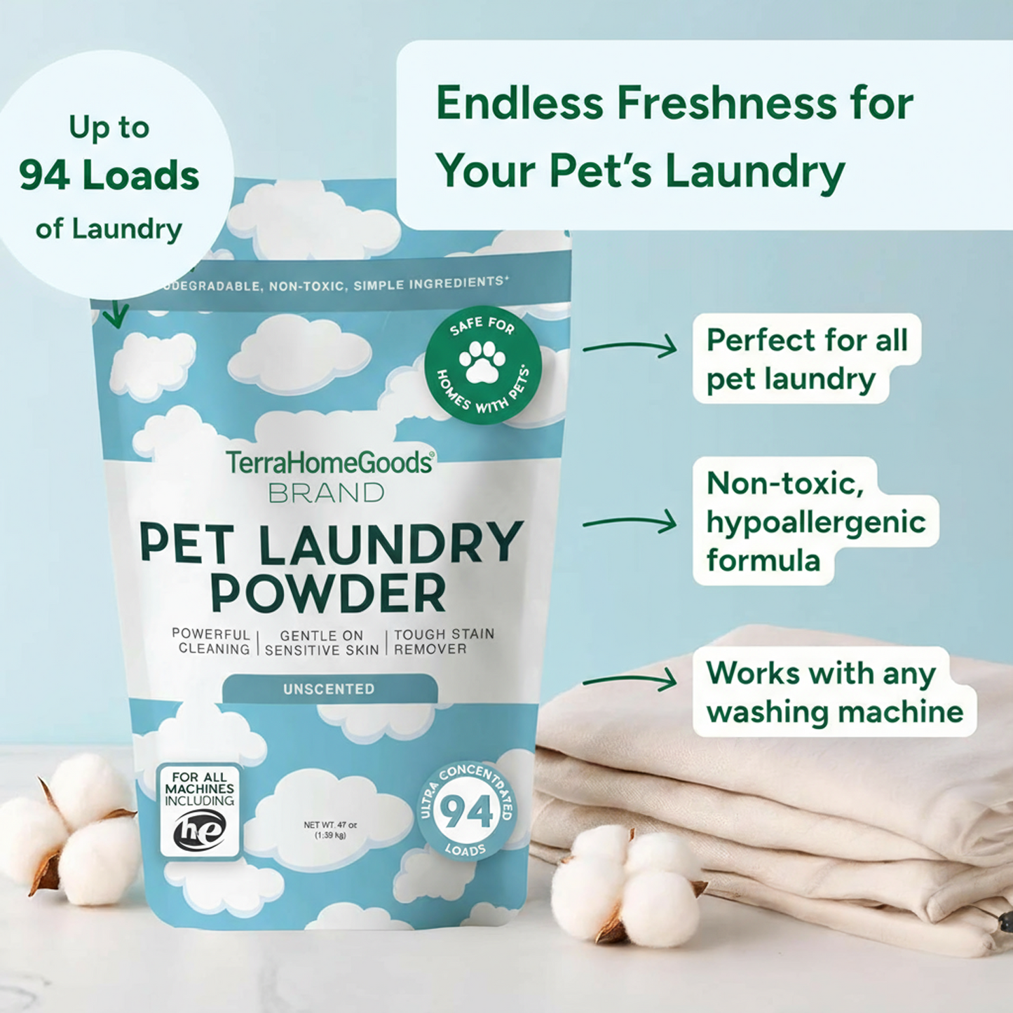 TerraHomeGoods® Pet Laundry Detergent