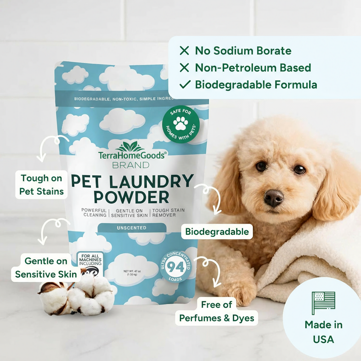 TerraHomeGoods® Pet Laundry Detergent